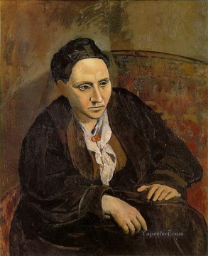 パブロ・ピカソ Painting - ガートルード・スタインの肖像 1906年 パブロ・ピカソ